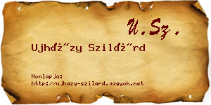Ujházy Szilárd névjegykártya